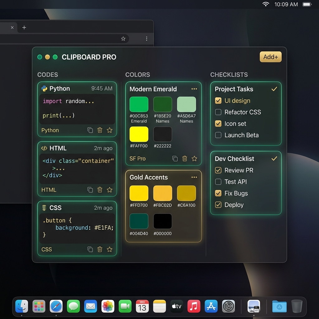 ClipDesk App Interface