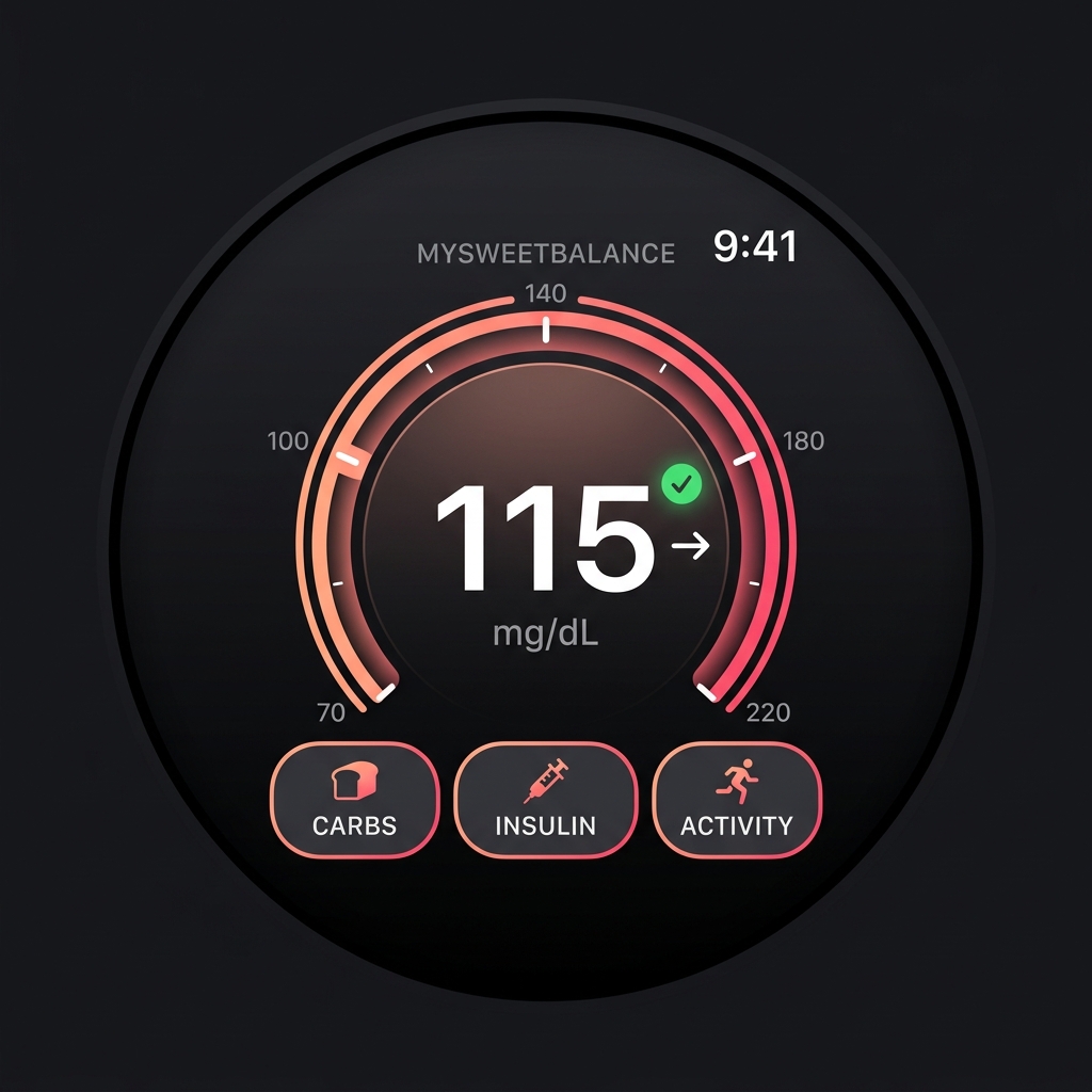MySweetBalance Apple Watch Companion UI